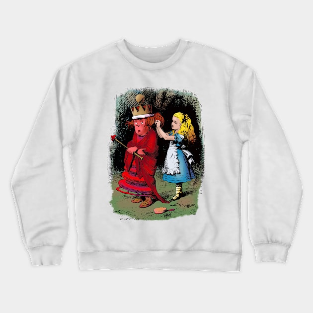 Alice and the Red Queen Crewneck Sweatshirt by MandyE